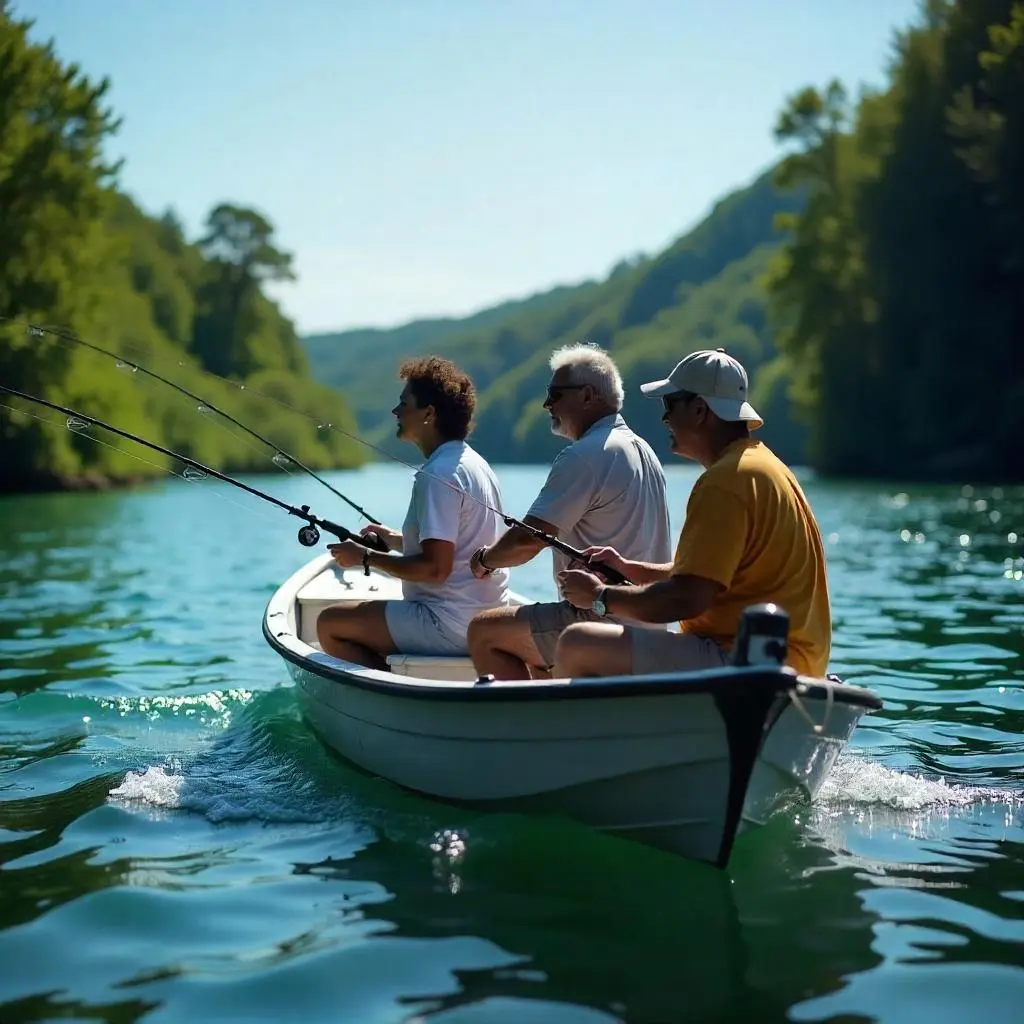 Angler casting line at sunrise during optimal fishing hours