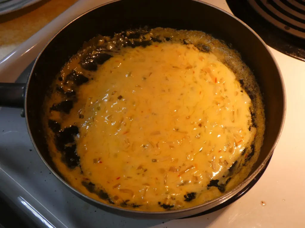 saffron cream sauce