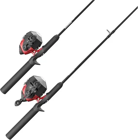 Why Fishermen Choose These 4 Amazon Best-Selling Fishing Rod Combos 3 Zebco 33 spincast reel showing ball bearing construction and dial-adjustable drag system