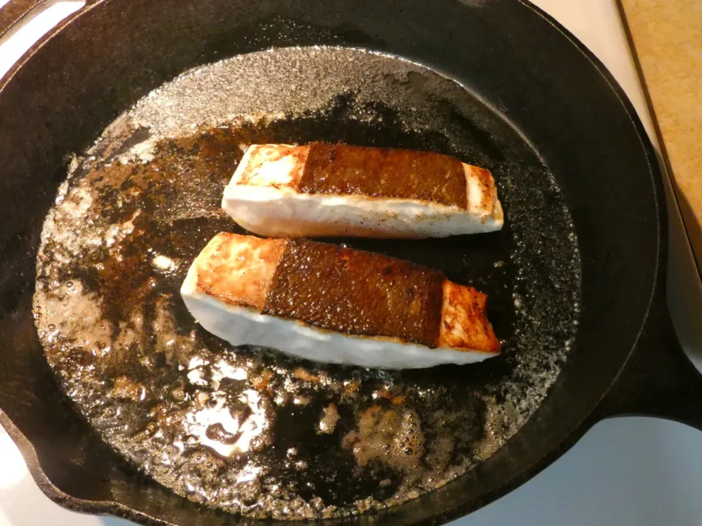 Mediterranean halibut recipe with saffron sauce