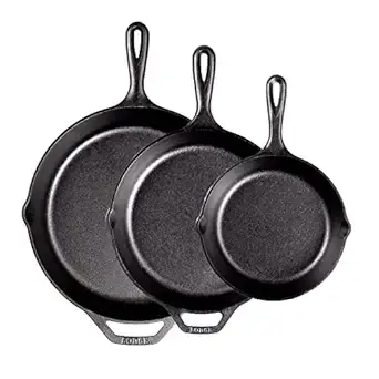 Lodge Chef Collection cast iron skillet with smooth cooking surface ideal for delicate fish