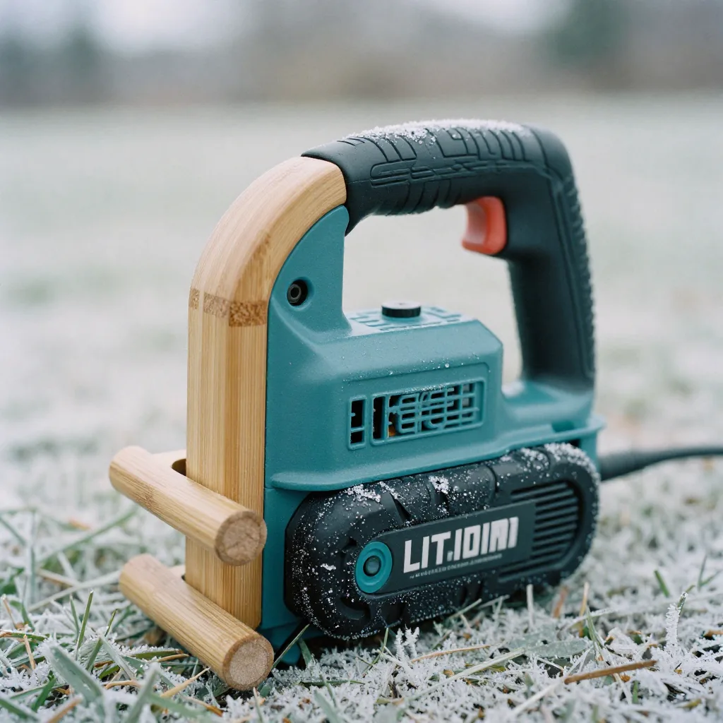 Eco-friendly electric ice auger for sustainable winter fishing