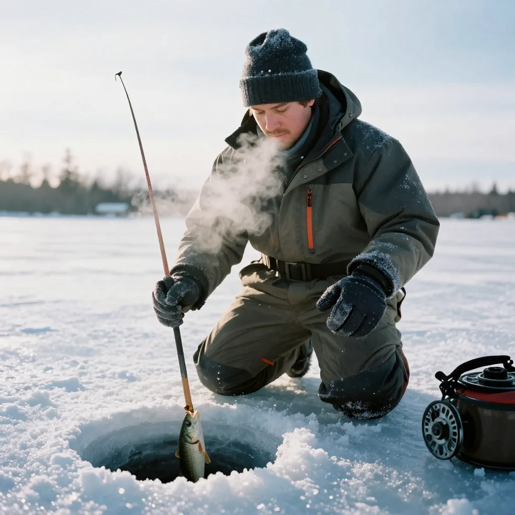 Lake of the Woods ice fishing