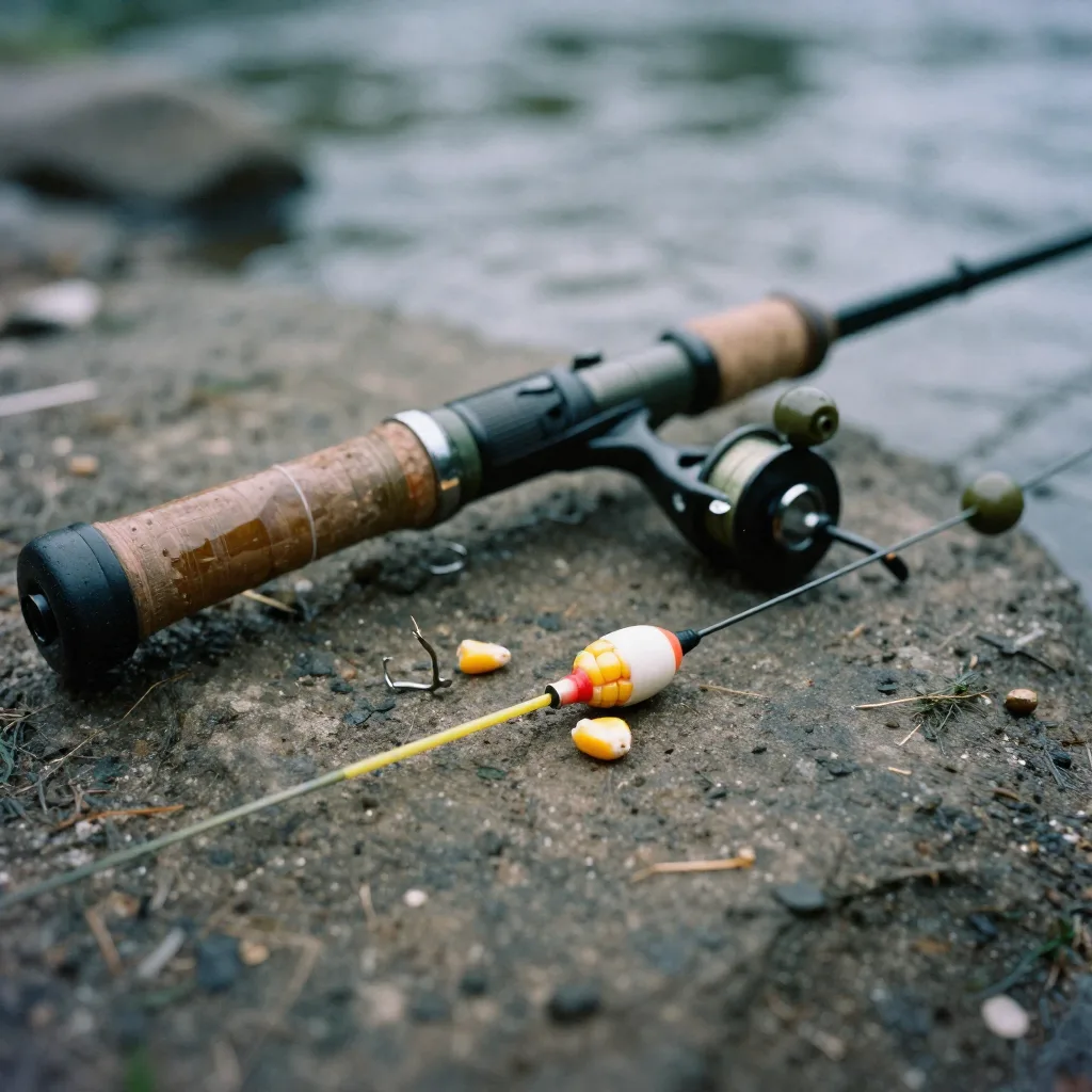 How To Catch Grass Carp Like a Pro: Expert Guide 2026 2 Grass carp fishing tackle setup with corn and vegetable baits