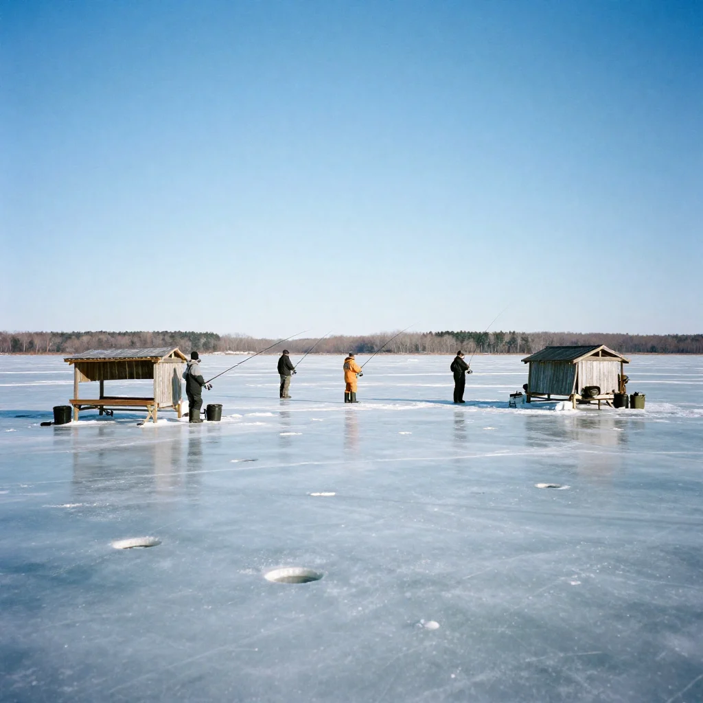 Mille Lacs Lake Minnesota best ice fishing place walleye winter