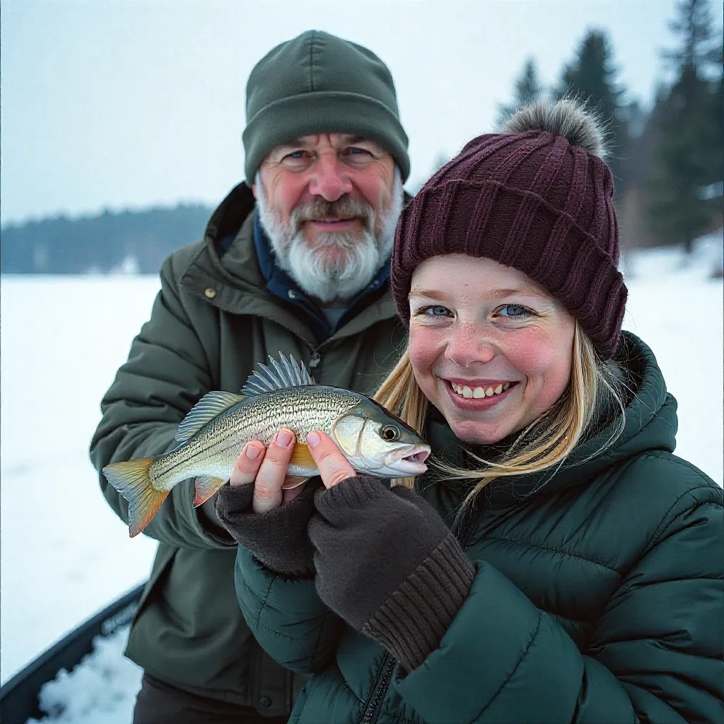 Ice Fishing Gifts You Can Feel Confident About 2026 4 Happy ice angler opening ice fishing gifts on Christmas