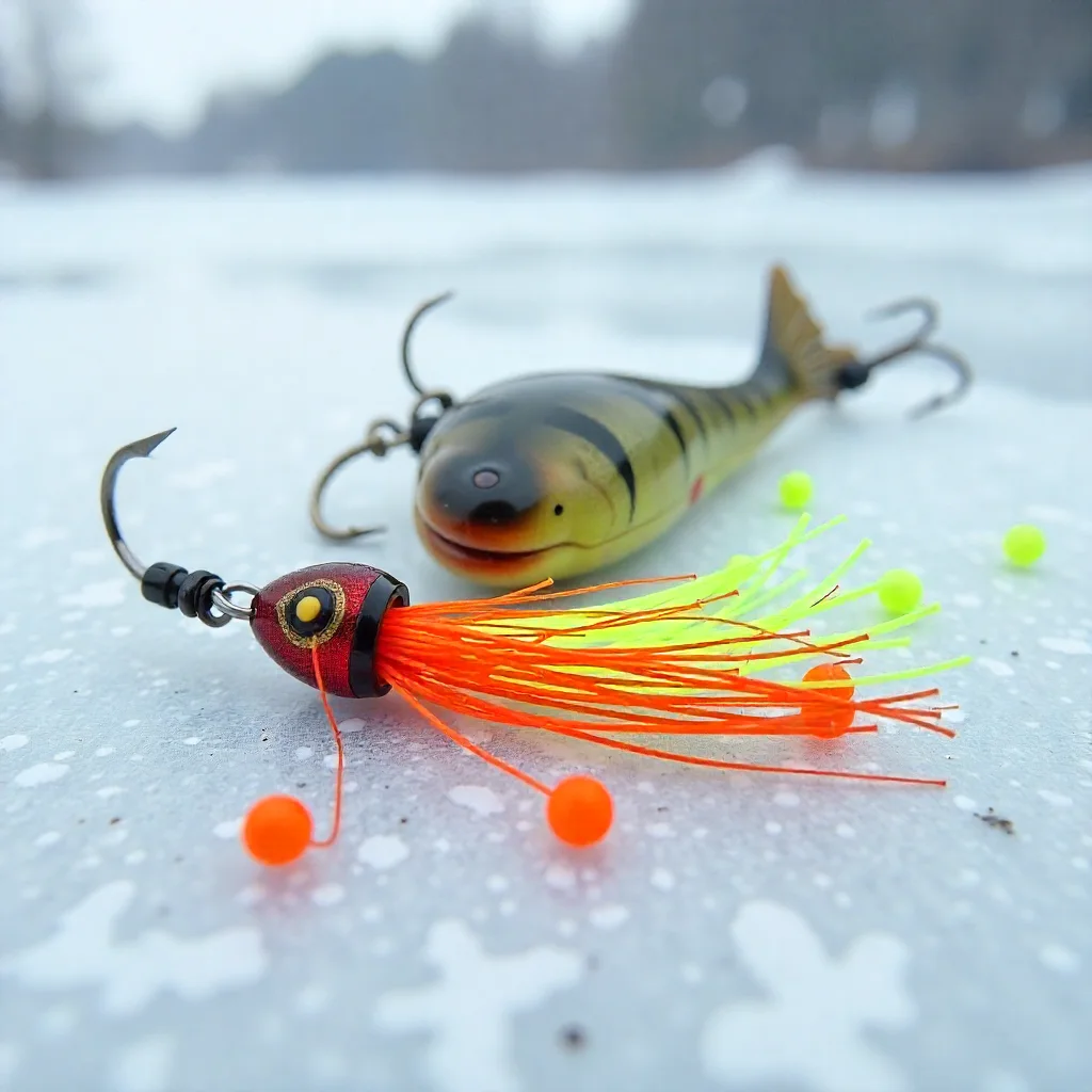 Non-toxic tungsten ice fishing jigs for environmental protection