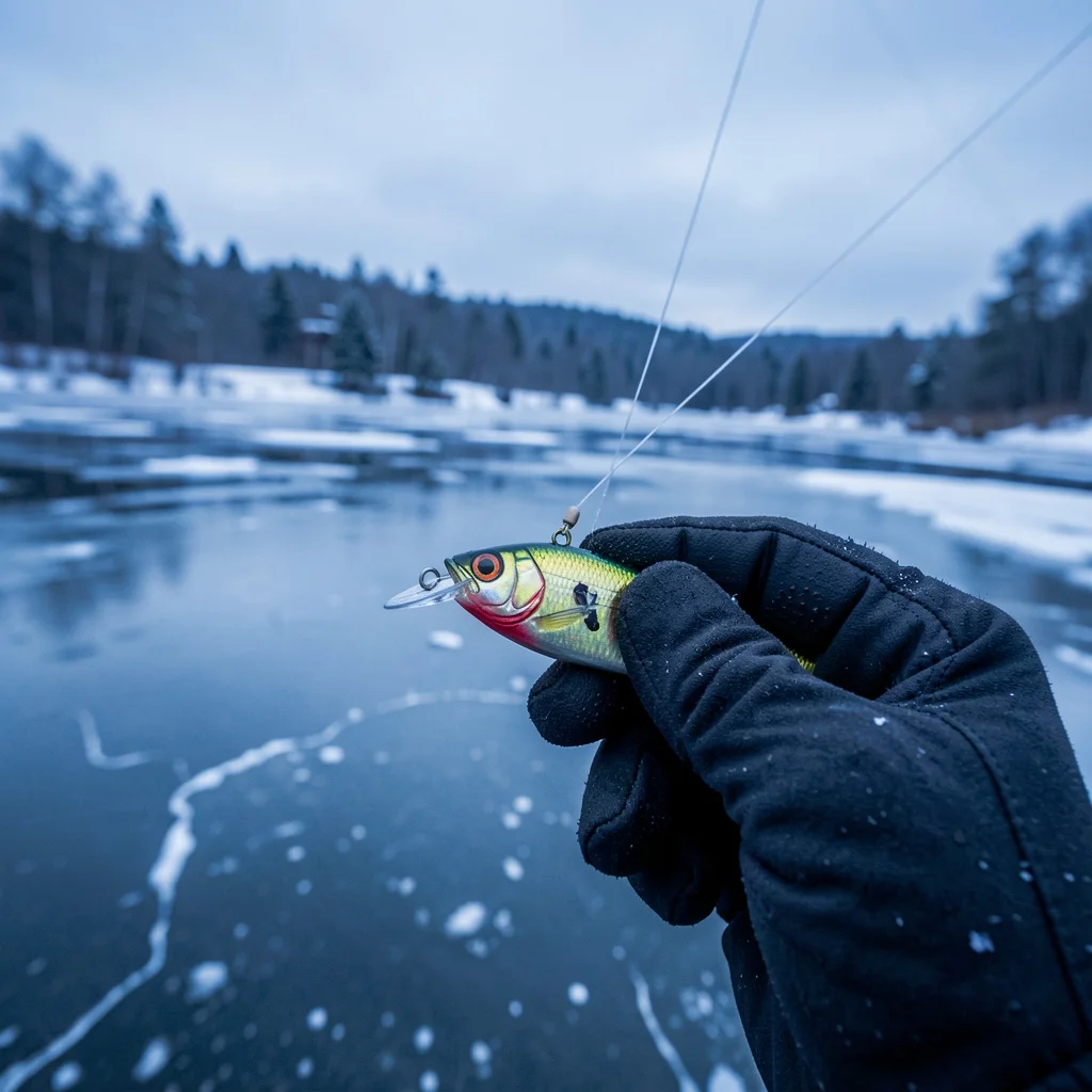 Best Winter Bass Fishing Lures & Retrieval Tips 2026 2 Blade bait and jigging spoon used for deep winter bass fishing