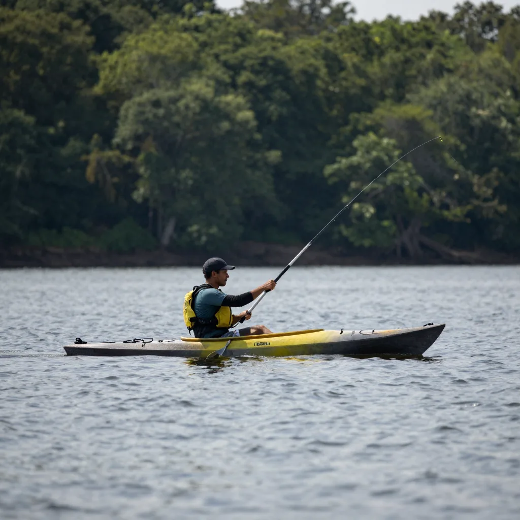 reasons to go fishing Angler experiencing stress relief and relaxation while fishing